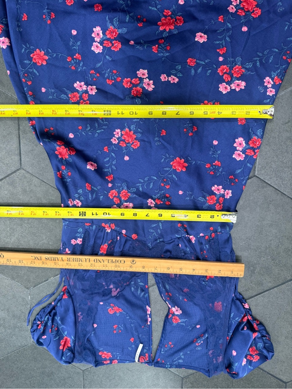 Free People Navy Maxi Dress with Red Floral Print - Picture 10 of 10